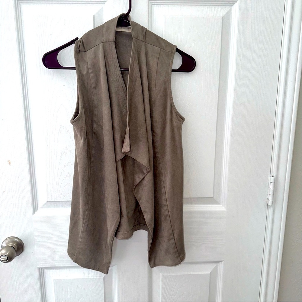 Altar’d State Soft suede taupe vest